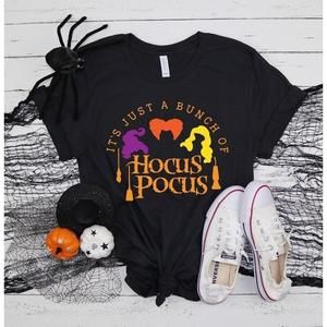 Its Just A Bunch Of Hocus Pocus Shirt Halloween Party Shirts Hocus Pocus